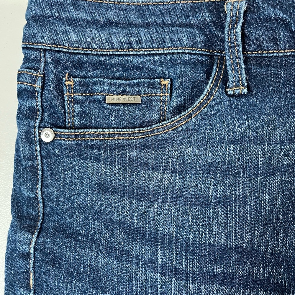 Nine West Dark Blue Jean Shorts - Picture 6 of 11